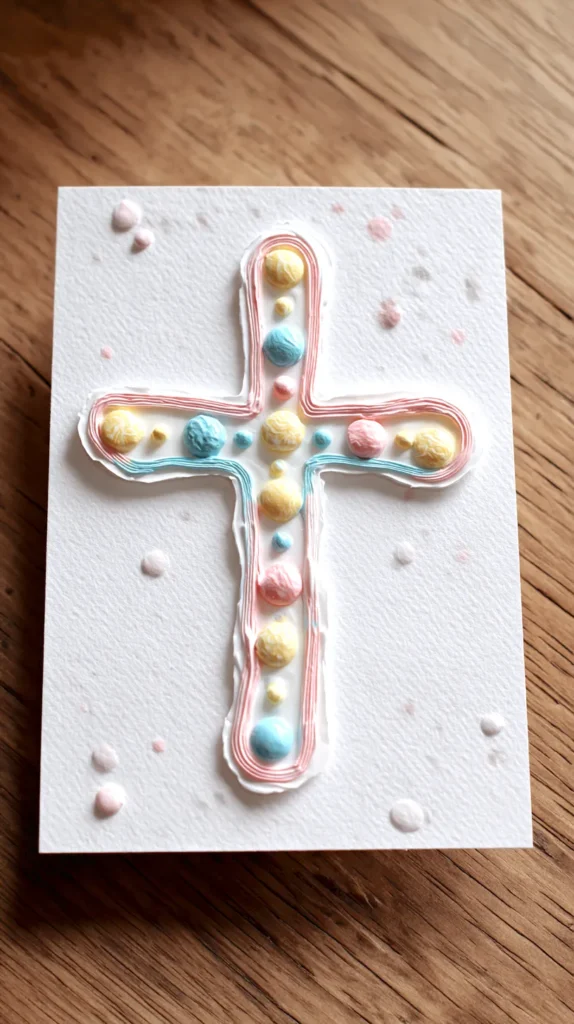 puffy paint cross