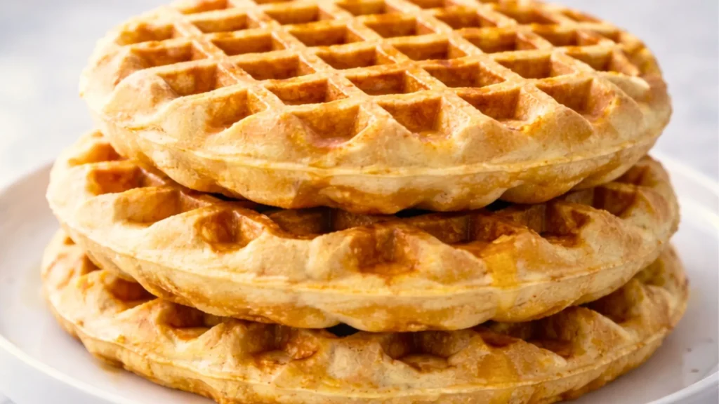 plain sourdough waffles