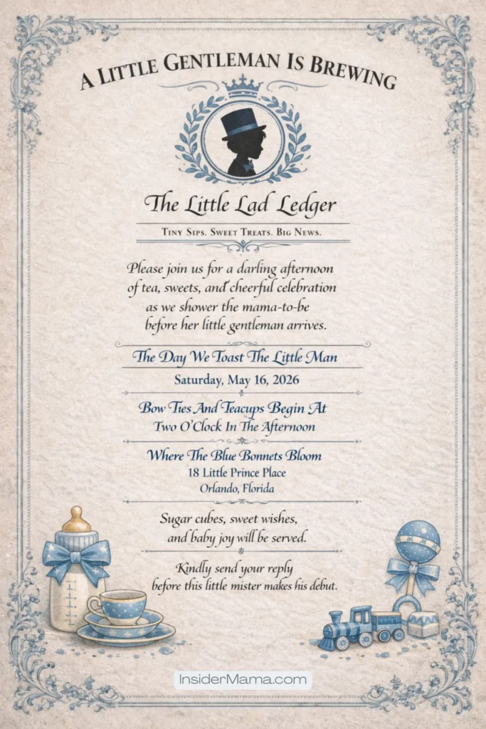 invitation for a baby shower