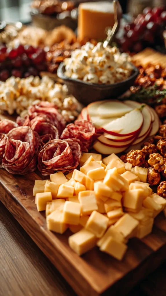 grazing table of food