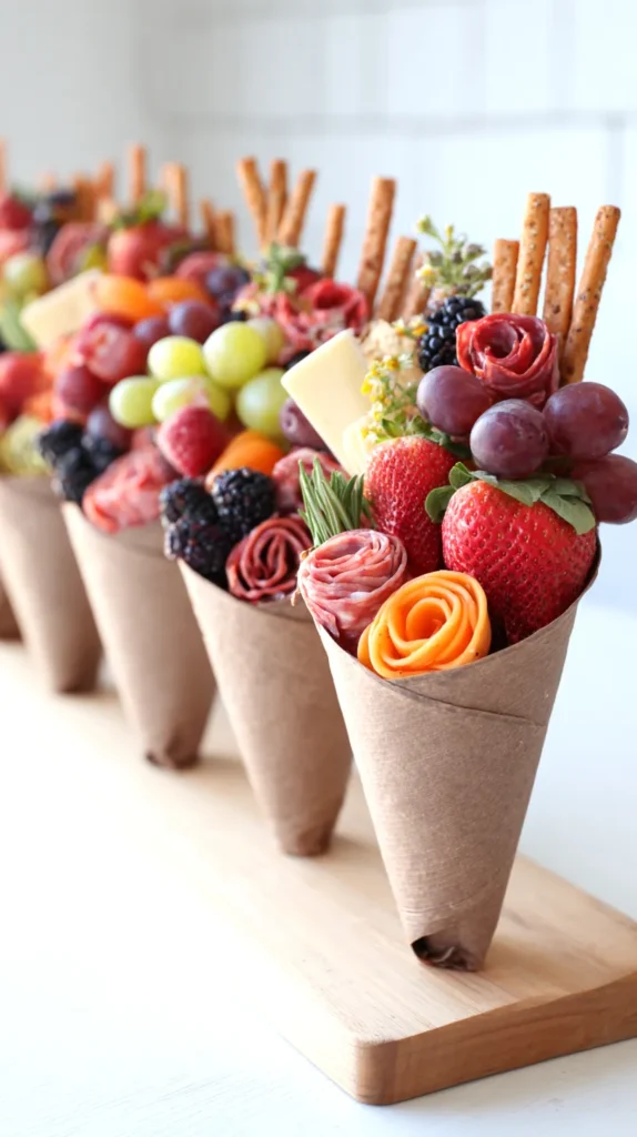 charcuterie cups of finger foods