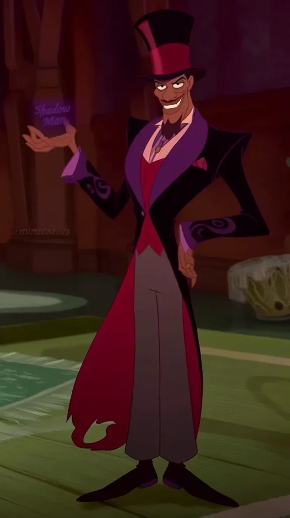Dr. Facilier (The Princess and the Frog): Known as the "Shadow Man"; animated