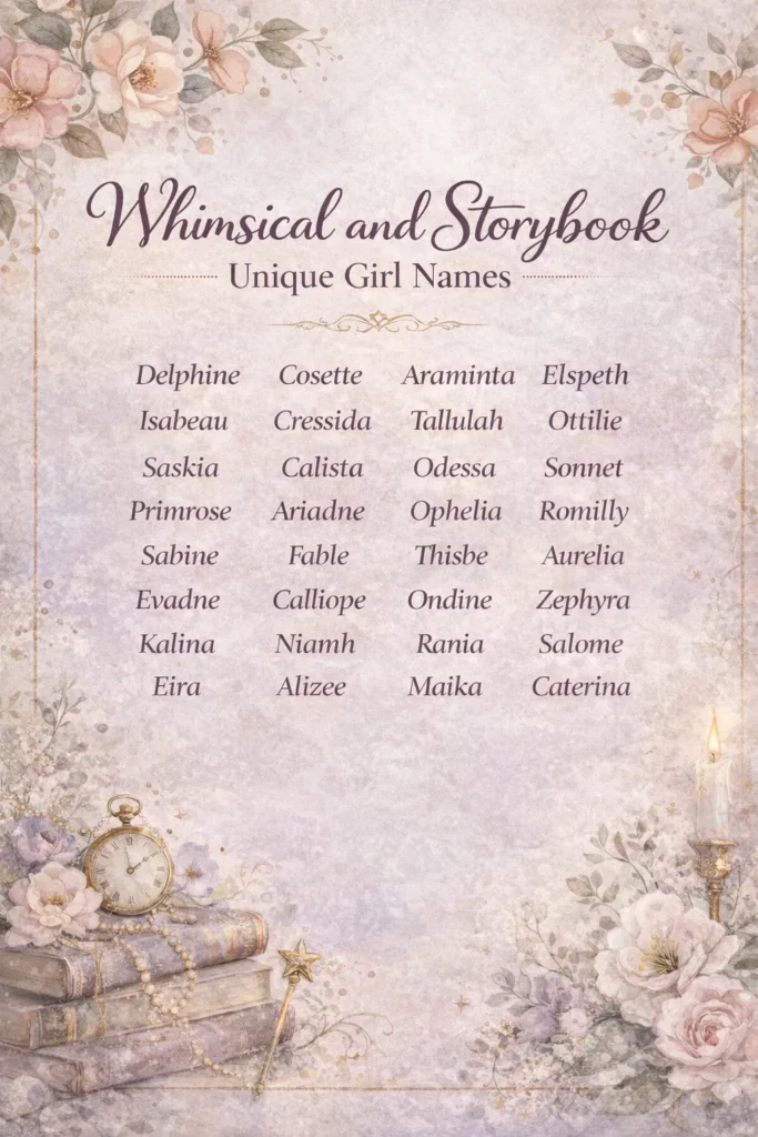 listing of girls names