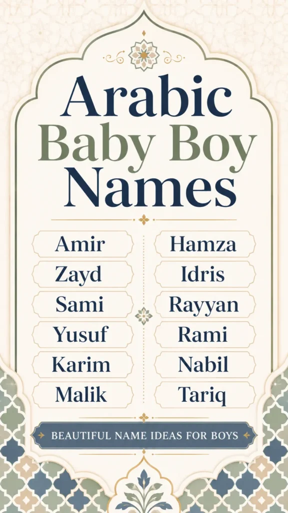 baby names, Arabic baby boy names