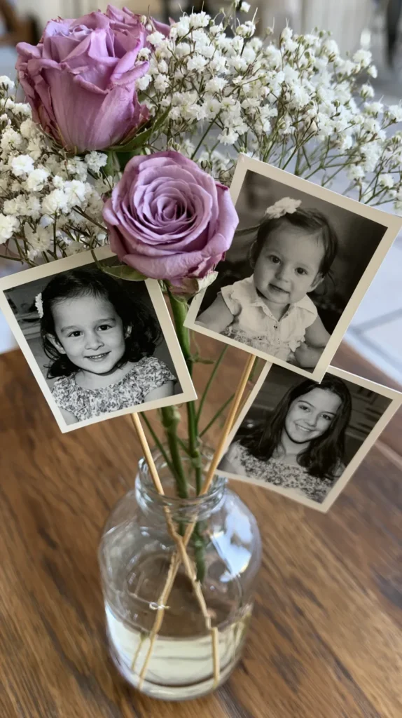 lilac flowers, black and white flowers