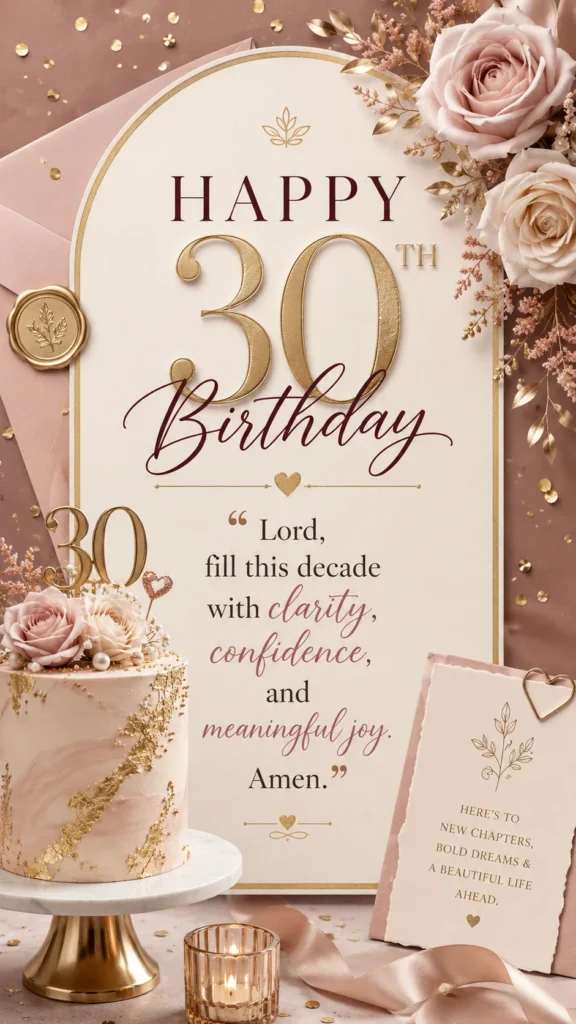 30th birthday message of faith