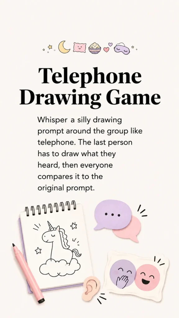 telephone drawing game