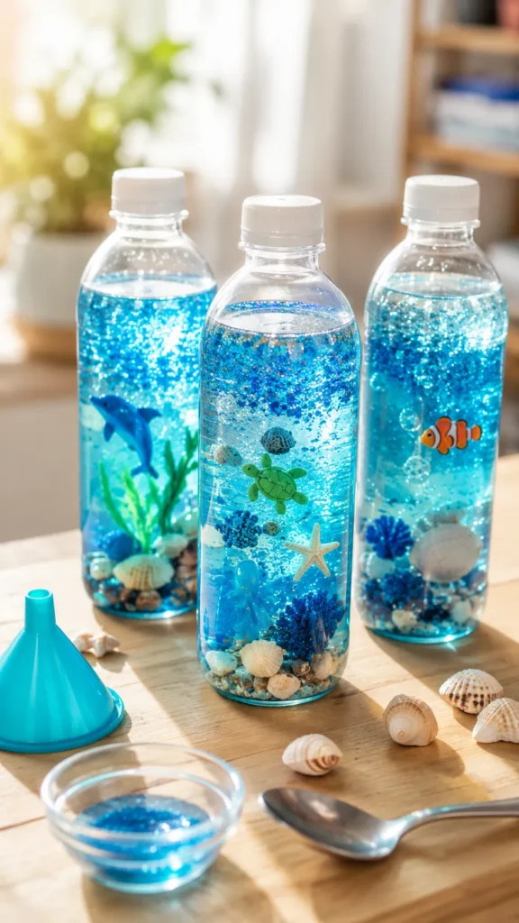 marine water bottle summer crafts for kids