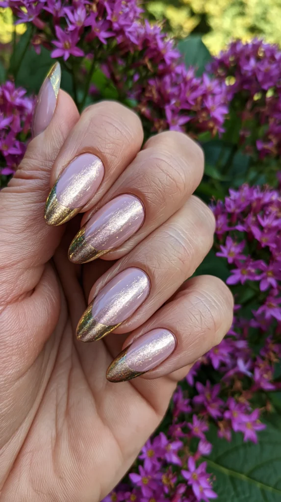 metalic nail tips